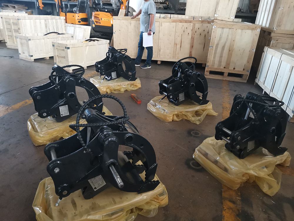 Excavator Grapple Bucket Hydraulic Wood Grapple 360 Log Grab And Stone Excavator Rotating Grapple
