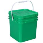 White / Yellow Square Plastic Grow Bucket For Mushroom Farming