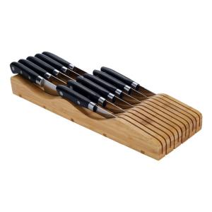 Buy cheap Bamboo In-drawer Knife Block Storage Organizer Holder from wholesalers