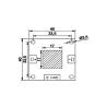 Buy cheap 40*40mm 365nm 186W 14-16W/Cm2 Copper Substrate COB UV Module For UV Inspection 3D Printer from wholesalers