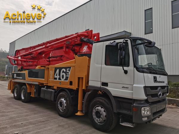 Buy cheap Used M46-5 Concrete Pumps Truck Mounted Light weight PUTZMEISTER M56-5RZ 2014 HOT SALE MODEL MERCEDES BENZ 4141 from wholesalers