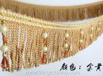 Handmade fashionable chain beads lace tassels fringes for curtain/sofa/pillow