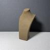 Buy cheap Brown Velvet Microfiber Necklace Holder Stand Medium Small Jewelry Mannequin Bust from wholesalers