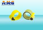 YELLOW Waterproof Foot Ring Passive Rfid Tags For Chicken Duck Goose