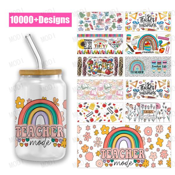 UV DTF Cup Wrap Transfers 16oz Alta Calidad Custom Pretty Princess UV DTF