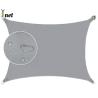 Buy cheap Waterproof Polyester Shade Cloth 120gsm - 350gsm Rectangle Sun Shade Sail from wholesalers