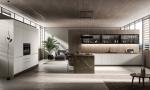 Modern Sleek PET Kitchen Cabinets Wood Veneer Customized