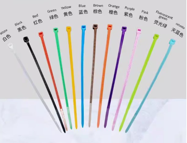 2.5*200 PA66 Color Adjustable Self Locking Nylon Cable Zip Ties 200mm Durable For Industrial