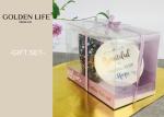 360ml Capacity Ceramic Gift Set Secret Garden Purple Flowers With Lid Pvc