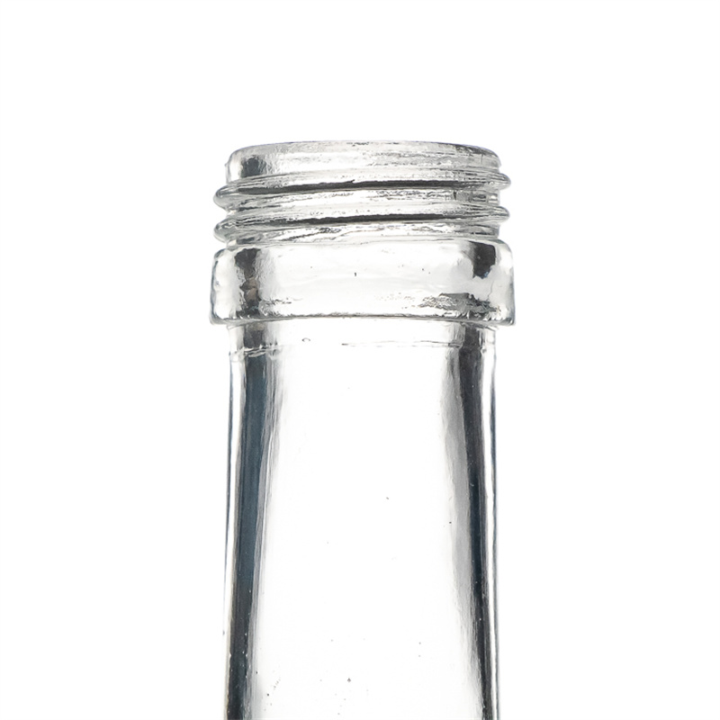 Customized Logo Clear 70cl Glass Bottle for Pisco Hot Stamping and Rubber Included