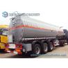 Buy cheap Hydrochloric Acid FUWA 13 Ton Fuel Tanker Trailer Three Axle Trailers 32000L from wholesalers