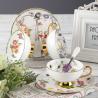 Buy cheap Kitchenware Smooth Gently 230ml Personalised Bone China Tea Cups With Spoon from wholesalers