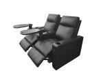 Love Seat Movie Electric Recliner Chairs With Blue LED Cupholder Light
