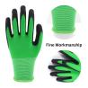 Buy cheap 13 Gauge Polyester Crinkle Latex Grip Gloves Anti Slip Abrasion Resistant from wholesalers