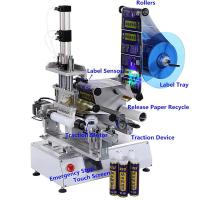 Buy cheap Semi Automatic Labeling Machine for Round Bottle Vial Glass Jar Can Label product