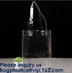 PVC Shopping Tote Bag Grocery Bag Custom, Amazon Hot Sale Transparent Pvc