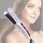 Titanium Fast Heating Steam Hair Straightener LCD Display 60-100W