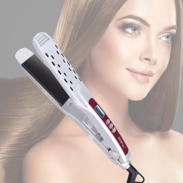 Buy cheap Titanium Fast Heating Steam Hair Straightener LCD Display 60-100W from wholesalers