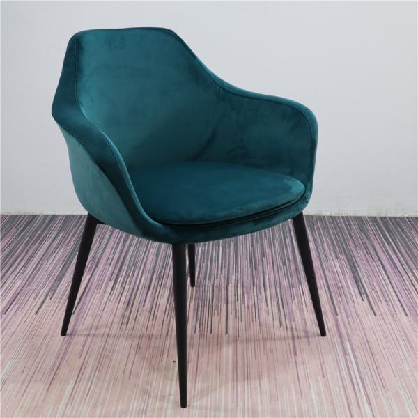 Buy cheap Nordic Fabric 80cm Ergonomic Arm Chair With Cushion from wholesalers
