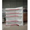 Buy cheap White Gondola Supermarket Shelf Rack 80-120kg Weight Capacity from wholesalers
