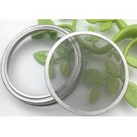Buy cheap 82mm / 86mm 304 Stainless Steel Sprouting Jar Strainer Lid For Growing Organic product