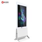 55 Inch Double Screen Floor Standing Large Digital Signage And Displays Double