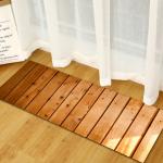 Wood Grain Absorbent Door Mat 40*120cm 60*180cm Bedroom Floor Carpets