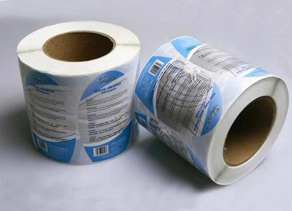 Custom glossy waterproof oval die cut bottle packaging labels for car care