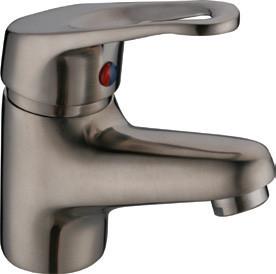 Buy cheap Brushed Nickel Antique Basin Mixer Faucet Taps with One Handle , Euro Style from wholesalers