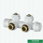 Shinning Chrome Plated Heavier H Type Thermostatic Temperature Straight Brass