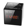 Buy cheap Black 130 Wide Angle Lens NVR Wifi Alarm Clock Camera Bluetooth Radio from wholesalers