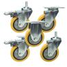 Buy cheap 6 Inch Swivel Threaded Stem Industrial Trolley Caster Wheels 150KG from wholesalers