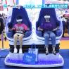 Buy cheap Blue + White 2 Players 9D VR Simulator With Electric Crank Platform from wholesalers