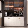 Buy cheap Plywood Hardwood Glass Showcase Cabinet Display For Living Room Bookcase from wholesalers