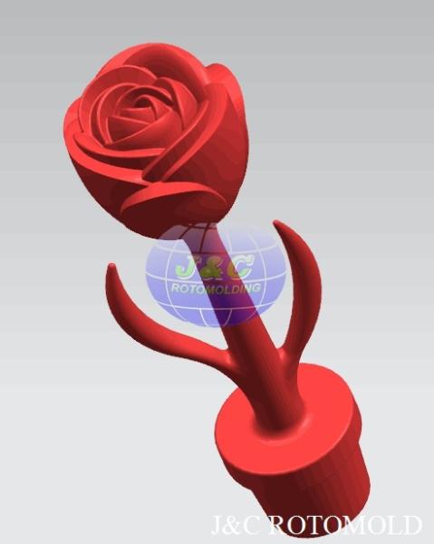 Buy cheap LLDPE Plastic Rotational Moulding For LED Light Rose Flower Light Structure from wholesalers