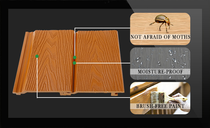Customized Color WPC Extrusion Fluted Exterior Wall Panel for Modern Outdoor Cladding