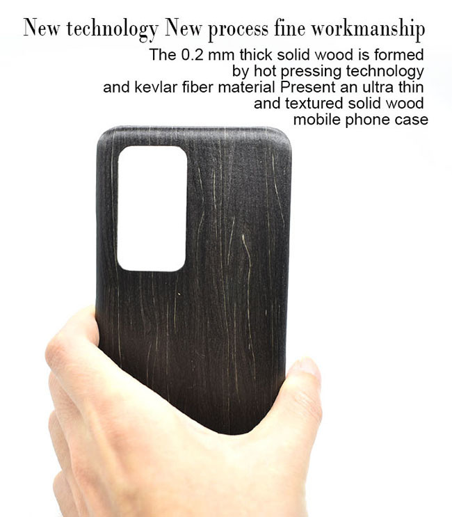 Shockproof Engraved Wooden Phone Case For Huawei P40 Pro