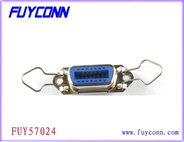 Buy cheap 2.16mm pitch Black / Blue 50 Pin Centronic Solder Female Connector With Bail Clip from wholesalers
