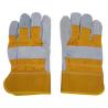 Buy cheap Safety Working Leather Gloves Washable Yellow Split Cowhide Work Gloves from wholesalers