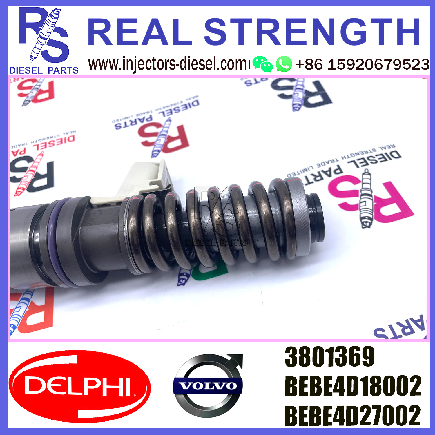 3801369 DELPHI Fuel Injector BEBE4D27002 BEBE4D18002 For V-O-L-V PENTA MD13