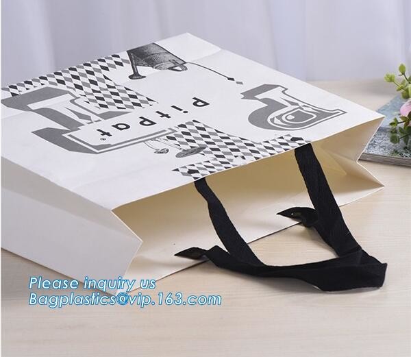 china custom design luxury shopping gift paper carrier bag template,Luxury Kraft Brown Paper Shopping Gift Jewelry Paper