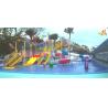 Buy cheap Summer Outdoor Aqua Playground Games Fiberglass Slide Family water house For Theme Park from wholesalers