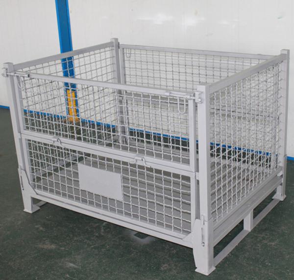 Buy cheap Heavy Duty Industrial Stackable Pallet Metal Cage from wholesalers