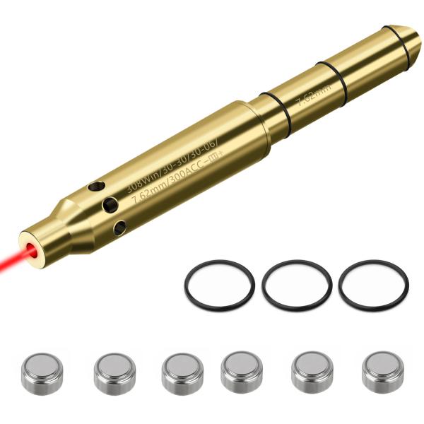 Buy cheap 30 Laser Bore Sighter Red Laser Boresighter Red Dot Bore Sighter With 6 Batteries from wholesalers