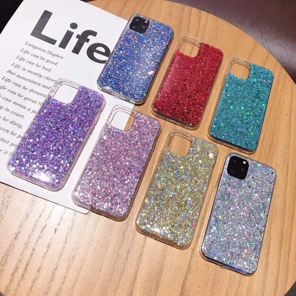 Luxury Glitter Mobile Cover , Scratch Proof Bling Phone Cases For Girls Women