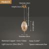 Buy cheap Nordic Full Copper Lamp Luxury Post-modern Crystal Chandelier(WH-AP-554) from wholesalers