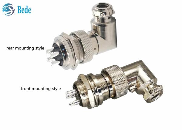 Buy cheap Aviation 200V 4A M16 Cable Connector Right Angle Female And Panle Mounting Male 6~10 Pins from wholesalers