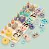 Buy cheap Geometric 14cm Wooden Math Toy Montessori Math Blocks Preschool Teaching from wholesalers