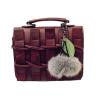 Buy cheap PU red black gray handbag for women fashion bolsas handtaschen borse from wholesalers
