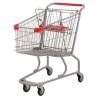 Buy cheap Silver Grocery Shopping Trolley / Metal Supermarket Shopping Cart 100Kgs from wholesalers